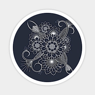 Minimalist Flowers-Mandala Flower Magnet